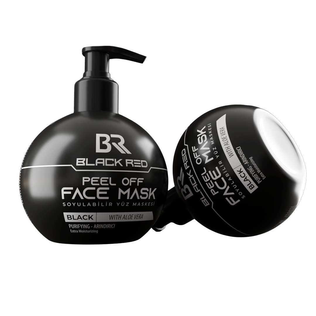 Peel Off Face Mask Black with Aloe Vera 250ml