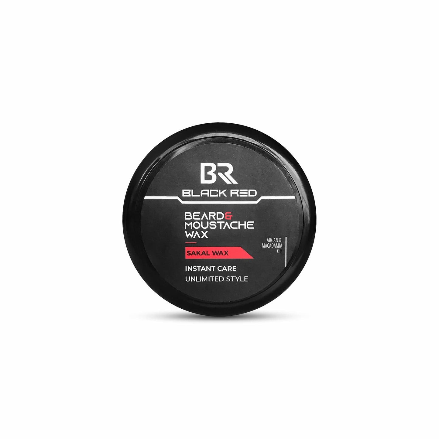 Black Red Beard and Moustache Wax 50ml