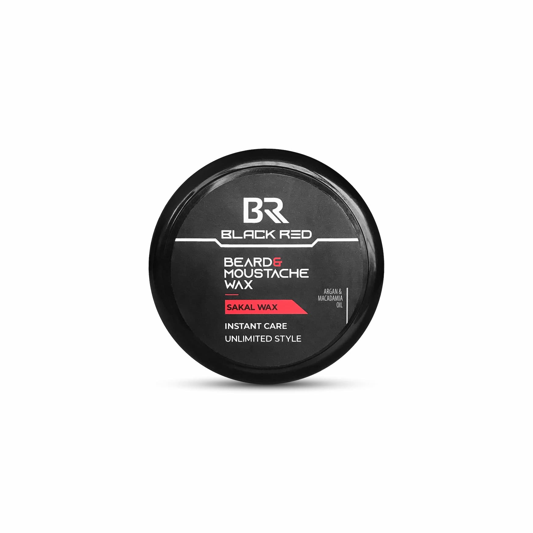 Black Red Beard and Moustache Wax 50ml