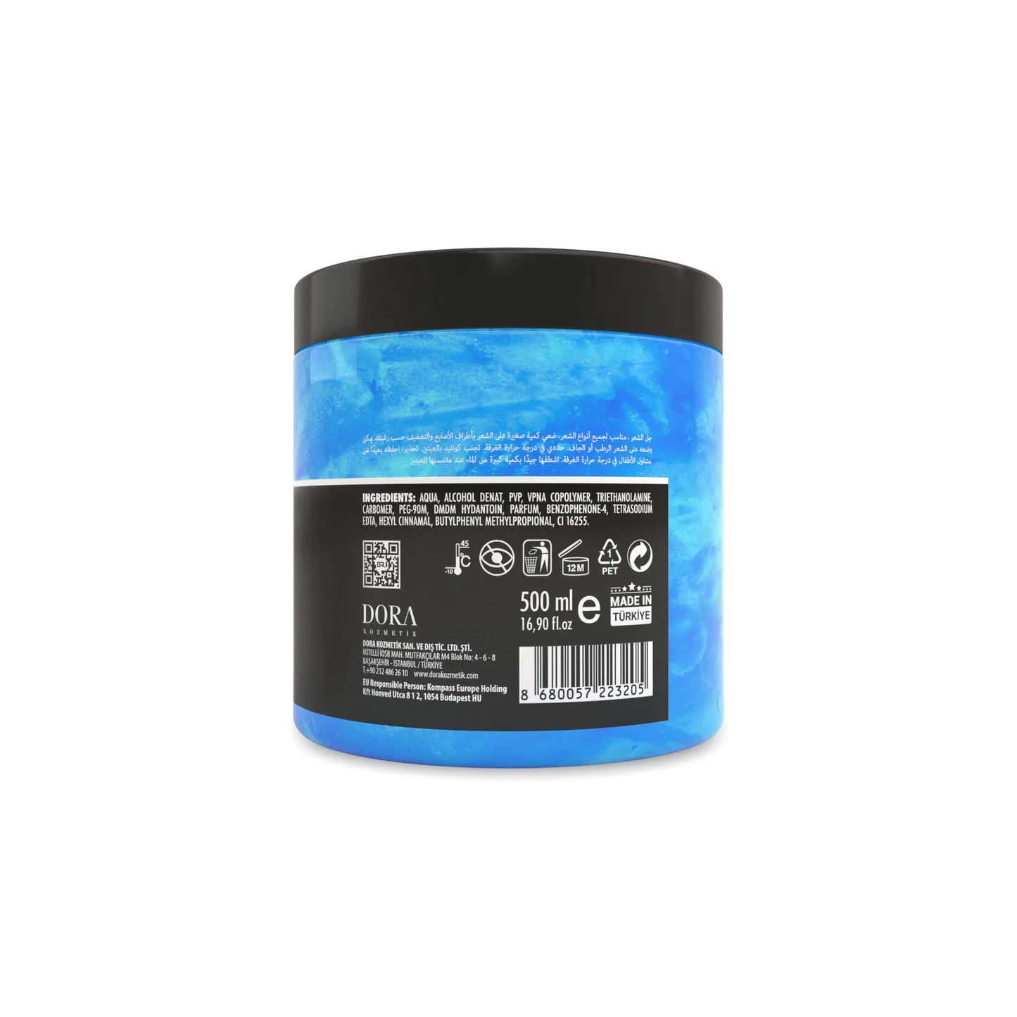 Black Red Wild Strong Hair Gel Deep Blue - 500ml
