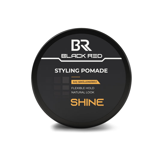 Black Red Styling Pomade Shine