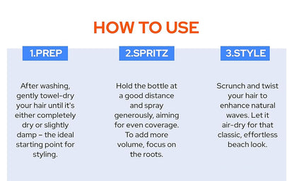 Black Red Sea Salt Spray 200ml