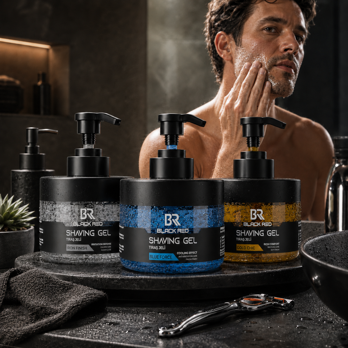 Shaving Gel Blue Force 500ml